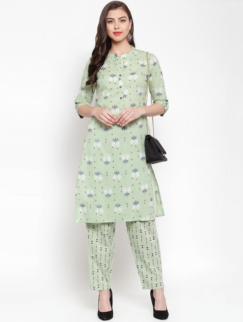 printed kurta palazzo set - 16805712 - Zoom Image - 4