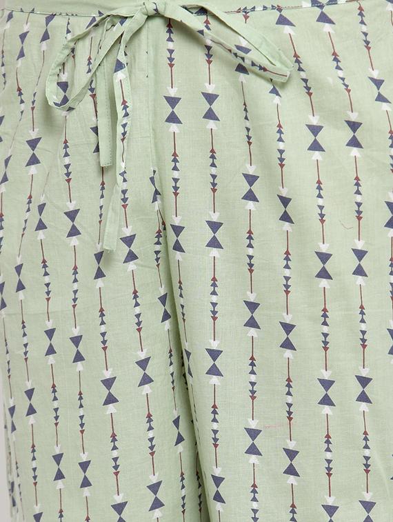 printed kurta palazzo set - 16805712 - Zoom Image - 5
