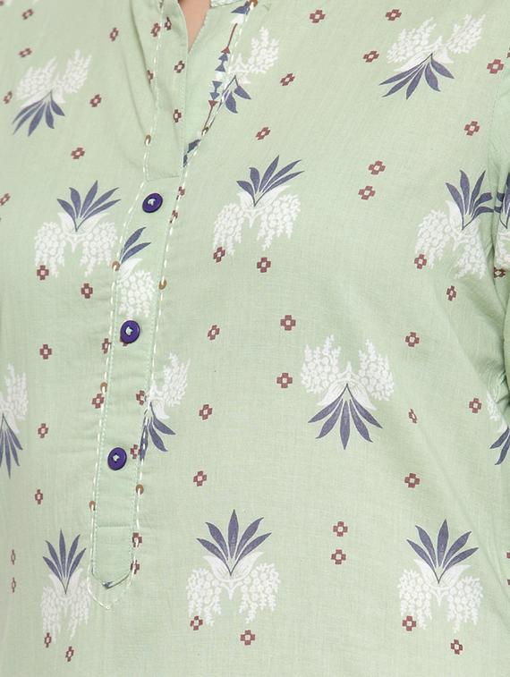 printed kurta palazzo set - 16805712 - Zoom Image - 6