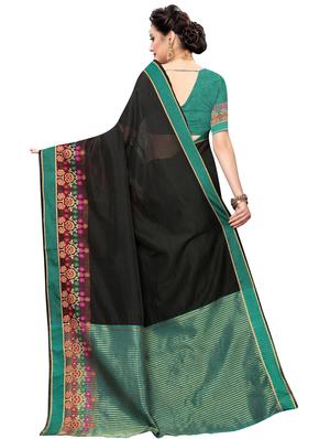 solid maheshwari saree with blouse - 16806107 - Standard Image - 2