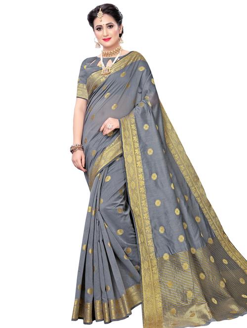floral maheshwari saree with blouse - 16806131 - Standard Image - 1