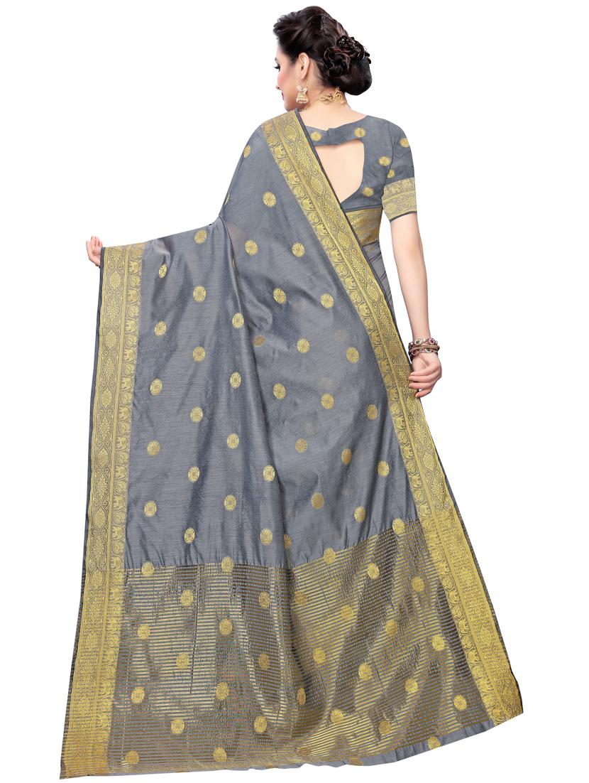 floral maheshwari saree with blouse - 16806131 - Zoom Image - 2