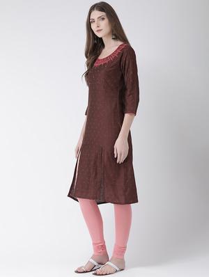 printed a-line kurta - 16806218 - Standard Image - 2