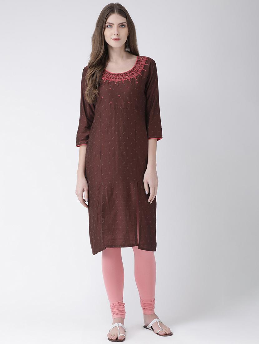 printed a-line kurta - 16806218 - Zoom Image - 1