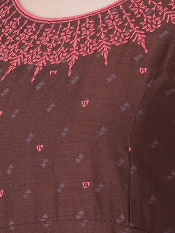 printed a-line kurta - 16806218 - Zoom Image - 4