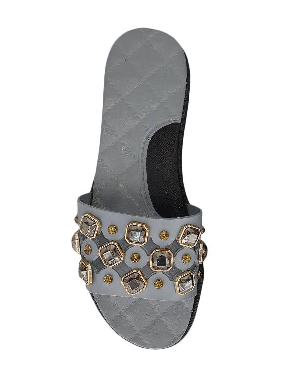 grey slip on sandals - 16806349 - Zoom Image - 3