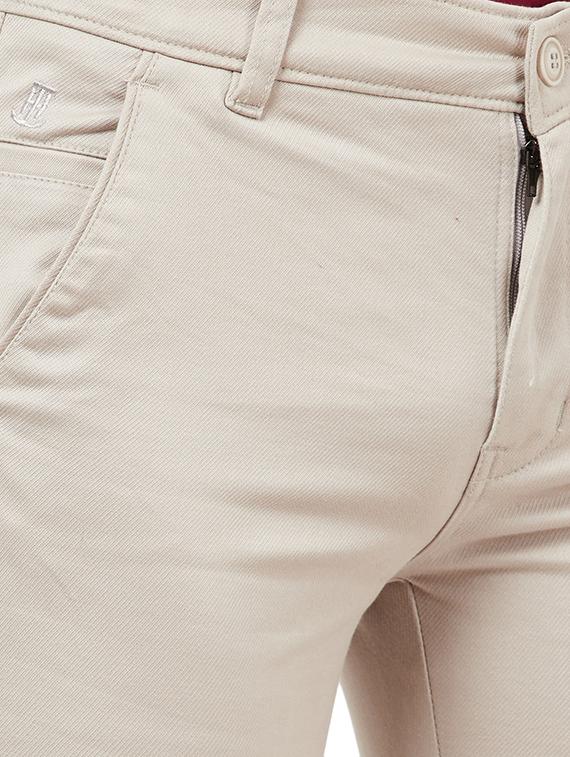 beige solid chinos - 16806357 - Zoom Image - 5