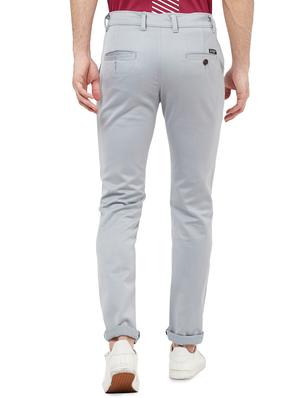 light blue textured chinos - 16806365 - Standard Image - 3
