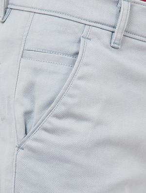 light blue textured chinos - 16806365 - Standard Image - 5
