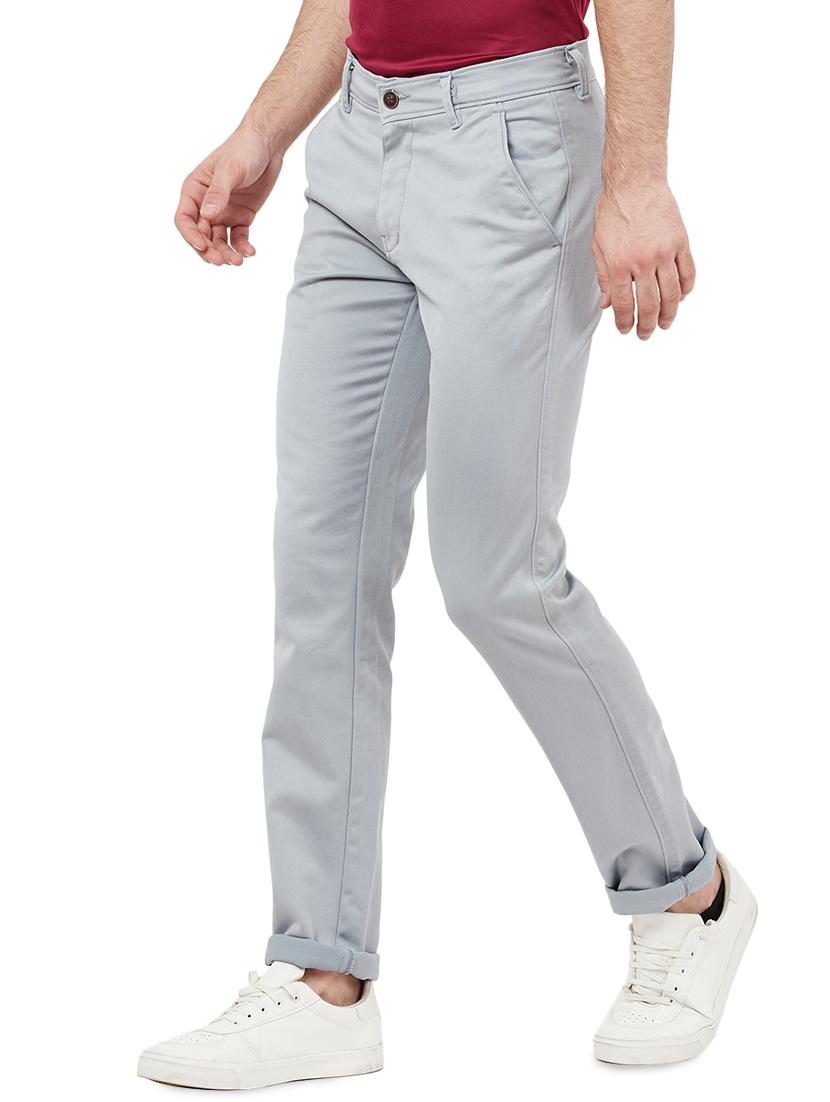 light blue textured chinos - 16806365 - Zoom Image - 2