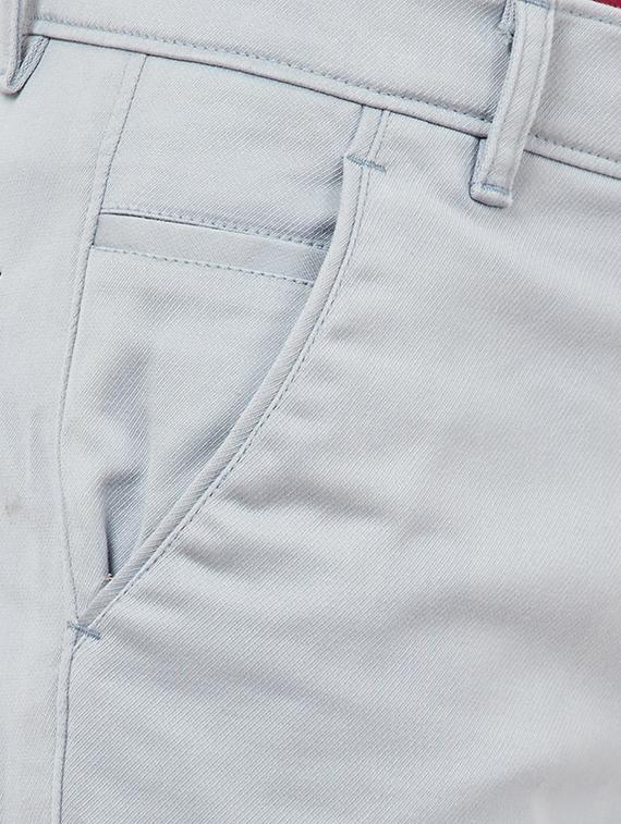 light blue textured chinos - 16806365 - Zoom Image - 5