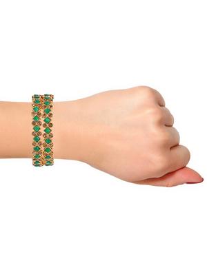 green metal bangle - 16807127 - Standard Image - 4