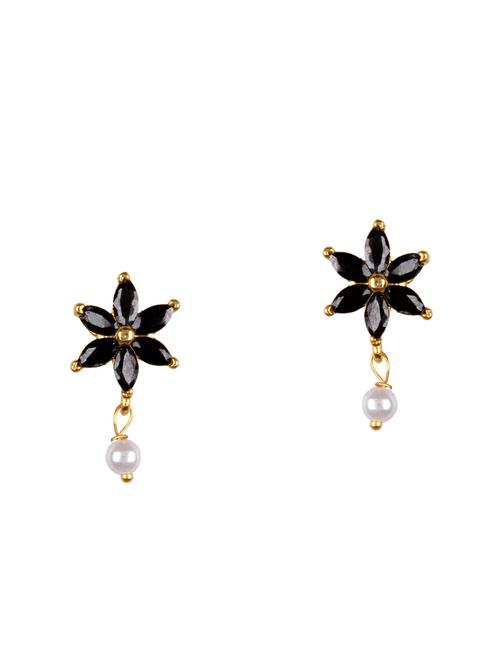 black metal drop earring - 16807310 - Standard Image - 1