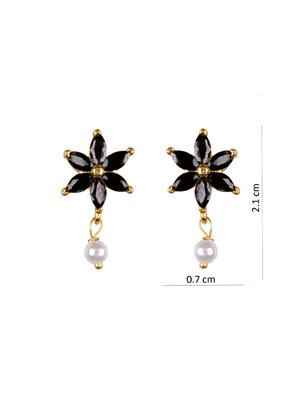 black metal drop earring - 16807310 - Standard Image - 3