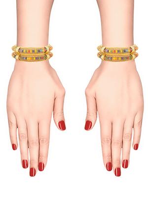 multi colored metal bangle - 16807434 - Standard Image - 3