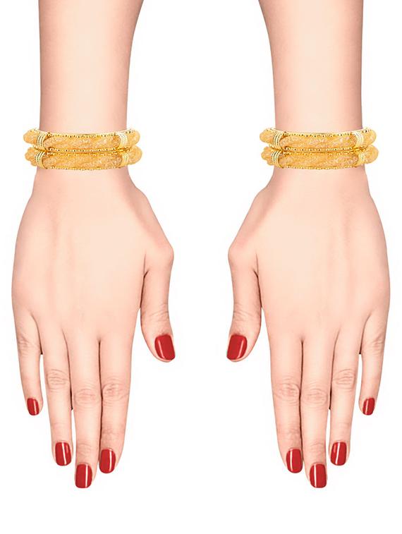 gold metal bangle - 16807446 - Zoom Image - 3
