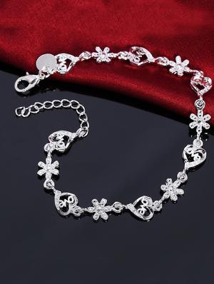 silver plated bangle bracelet - 16808016 - Standard Image - 2