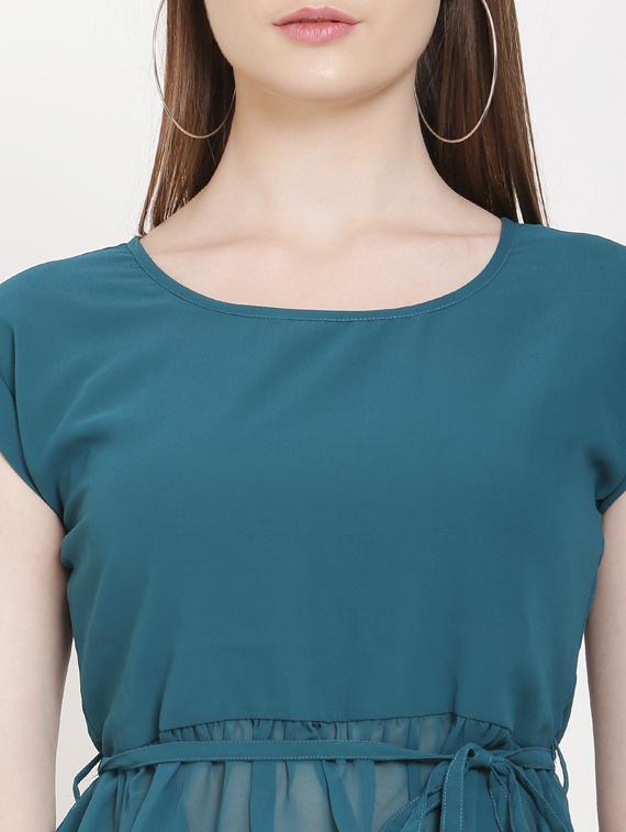 tie front peplum top - 16808104 - Zoom Image - 5