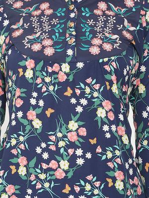 floral a-line kurti - 16808412 - Standard Image - 4