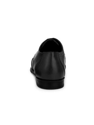 black leatherette lace-up derbys - 16808970 - Standard Image - 3