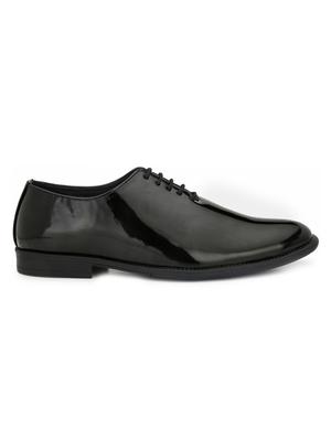 black patent leather lace-up oxfords - 16808981 - Standard Image - 2