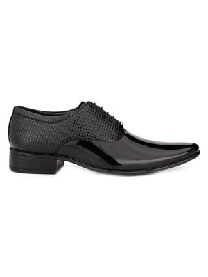 black patent leather lace-up oxfords - 16808982 - Standard Image - 2