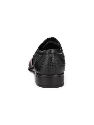 black patent leather lace-up oxfords - 16808982 - Standard Image - 3