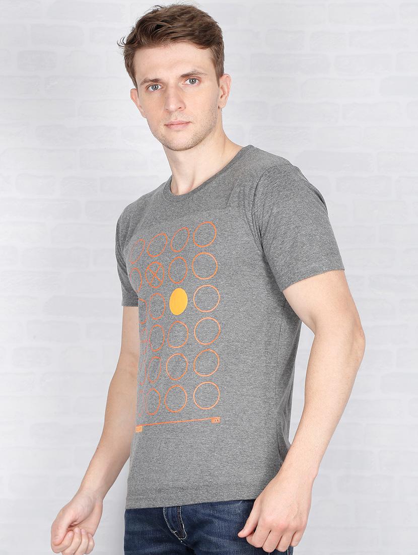 grey chest print t-shirt - 16809048 - Zoom Image - 2