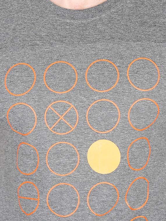 grey chest print t-shirt - 16809048 - Zoom Image - 4