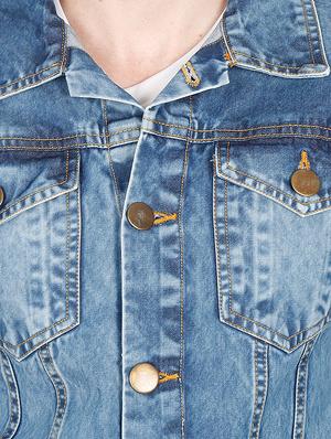 blue washed denim jacket - 16809391 - Standard Image - 6