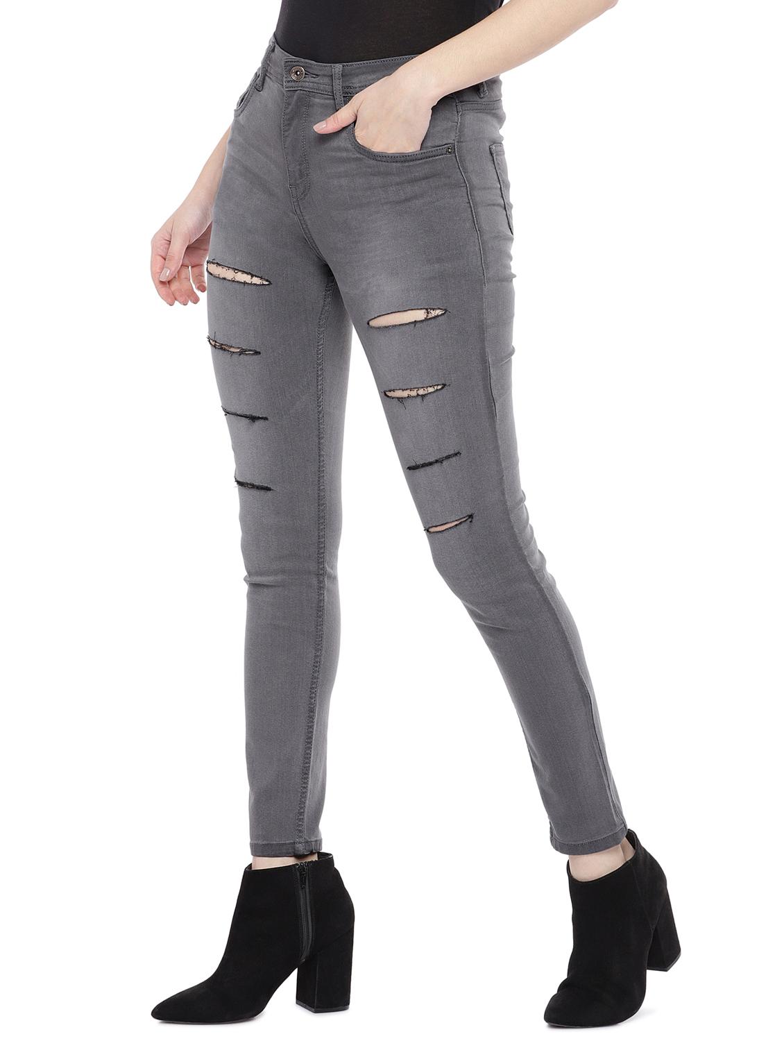high rise distressed skinny fit jeans - 16809545 - Zoom Image - 2
