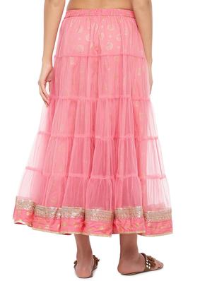 printed flared skirt - 16809573 - Standard Image - 3