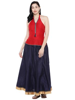solid flared skirt - 16809575 - Standard Image - 4