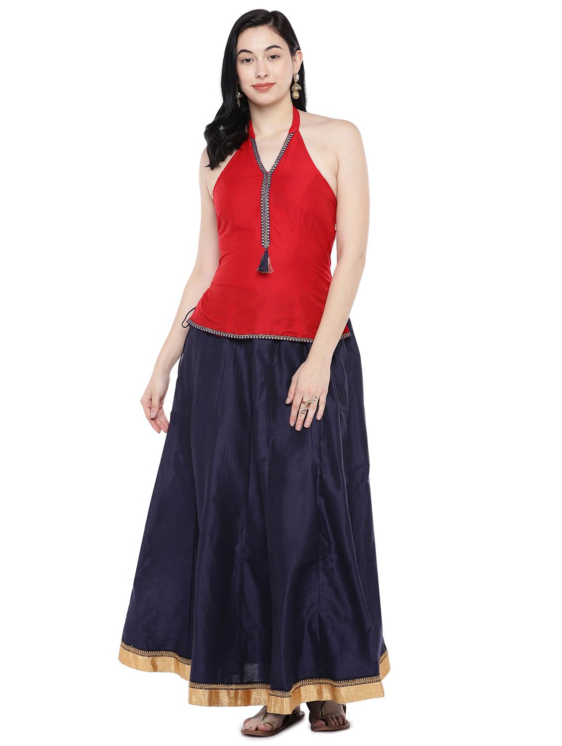 solid flared skirt - 16809575 - Zoom Image - 4