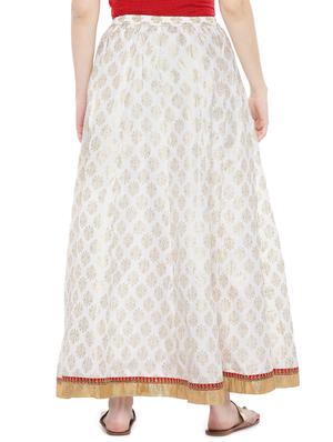 printed flared skirt - 16809576 - Standard Image - 3