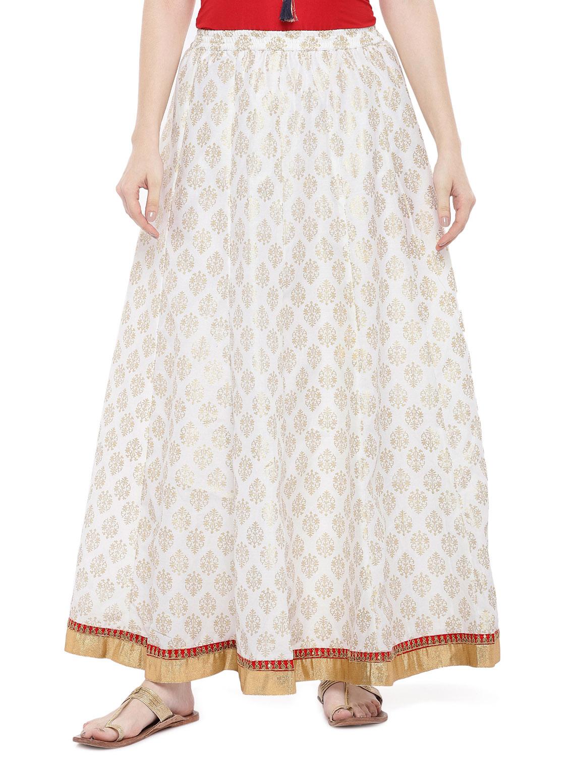 printed flared skirt - 16809576 - Zoom Image - 1