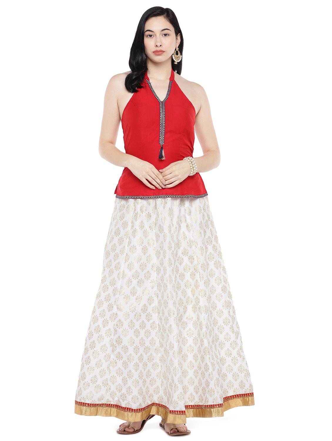 printed flared skirt - 16809576 - Zoom Image - 4