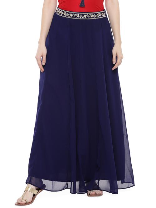 solid flared skirt - 16809578 - Standard Image - 1