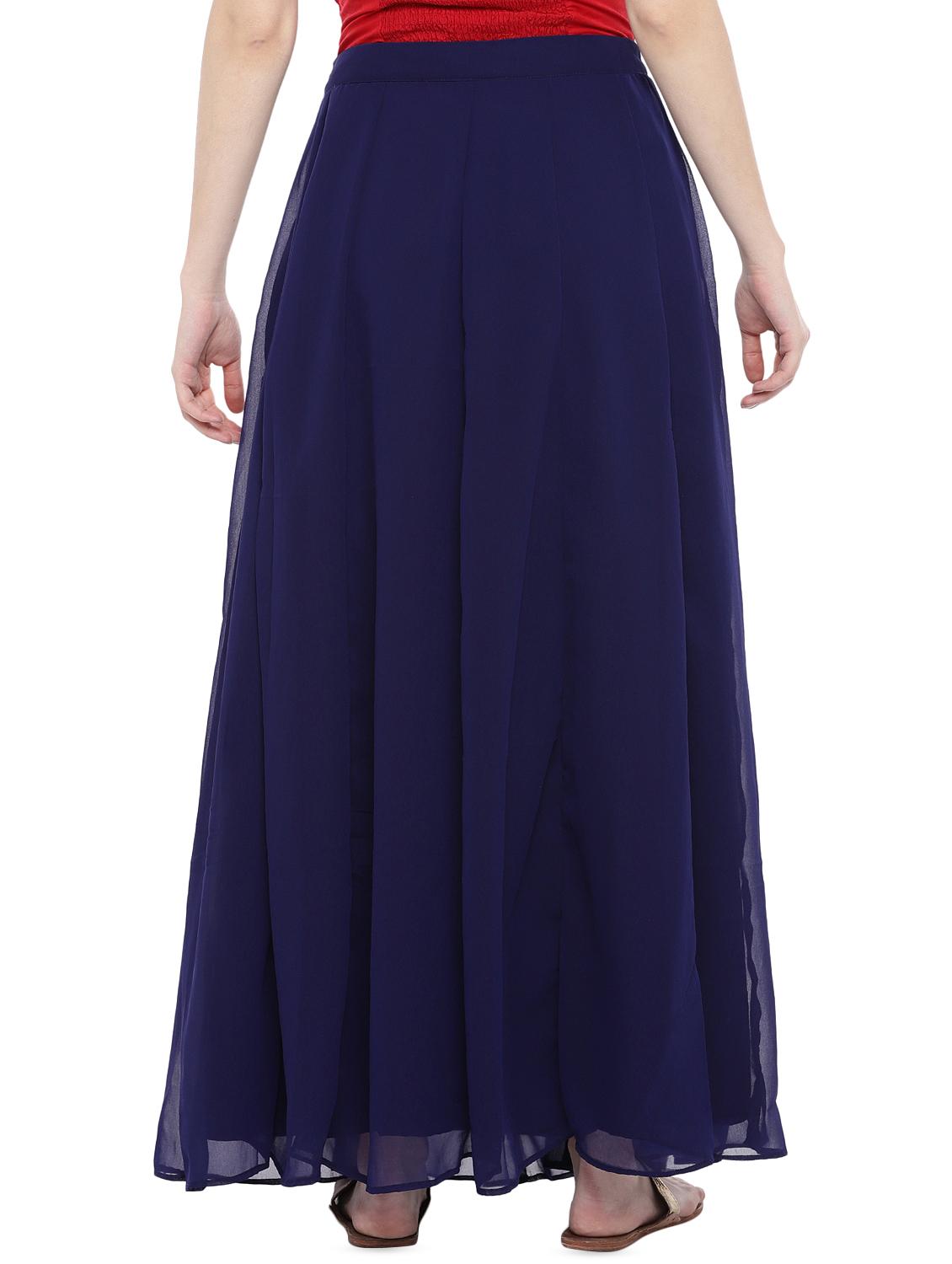 solid flared skirt - 16809578 - Zoom Image - 3