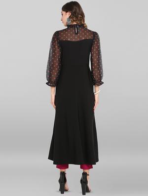 polka dots flared kurta - 16809712 - Standard Image - 3