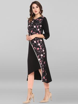 floral asymmetric kurta - 16809713 - Standard Image - 2