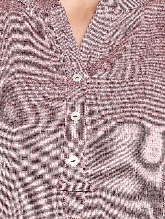 solid straight kurta - 16809715 - Zoom Image - 4