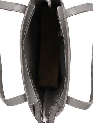 grey leatherette regular tote - 16810352 - Standard Image - 3