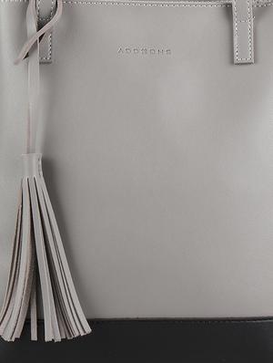 grey leatherette regular tote - 16810352 - Standard Image - 4