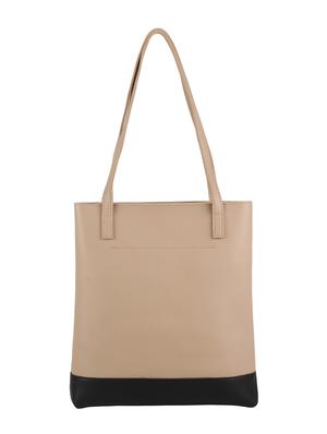 beige leatherette regular tote - 16810353 - Standard Image - 2