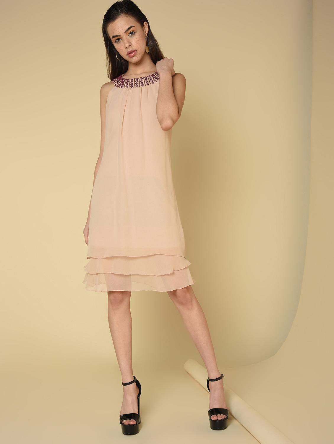 embellish detail a-line dress - 16810928 - Zoom Image - 2