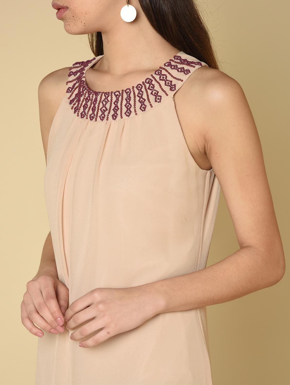 embellish detail a-line dress - 16810928 - Zoom Image - 4