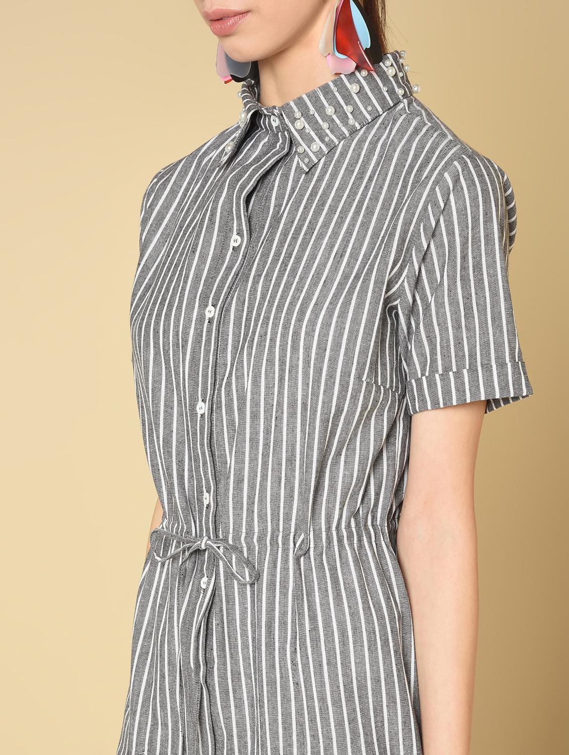 drawstring waist a-line dress - 16810930 - Zoom Image - 5