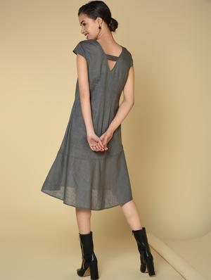 embellish detail a-line dress - 16810931 - Standard Image - 3