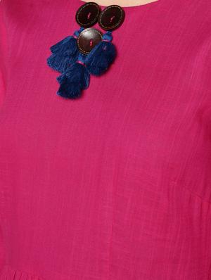 tassel detail maxi dress - 16810942 - Standard Image - 5